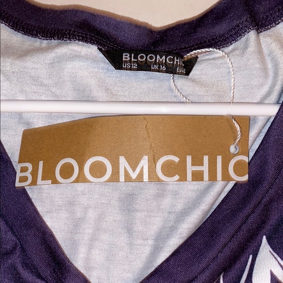 BloomChic Purple Graphic Short Sleeve Tee - Picture 5 of 6